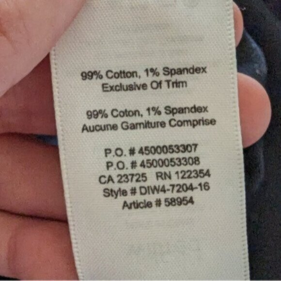 Wilfred black denim button down pencil skirt - Picture 7 of 7